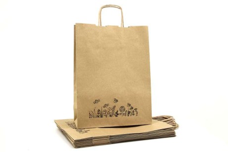 Torba papierowa duża Łąka pakiet 10szt