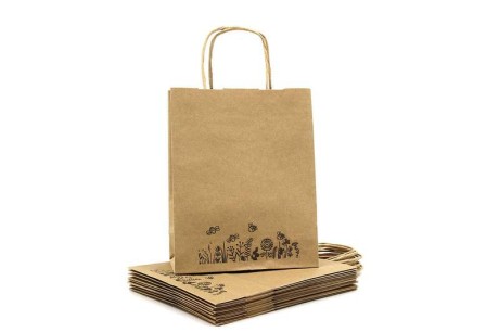 Torba papierowa mała ŁĄKA pakiet 10szt