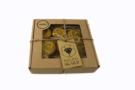 Zestaw Tealightów 9 Sztuk Z Sercem W Opakowaniu