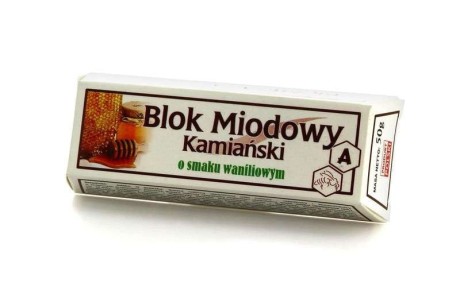 Blok Miodowy Kamiański o smaku wanilii 50g