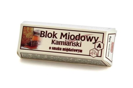 Blok Miodowy Kamiański o smaku migdałowym 50g