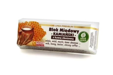 Blok Miodowy Kamiański z Kawą Zbożową 50g Premium