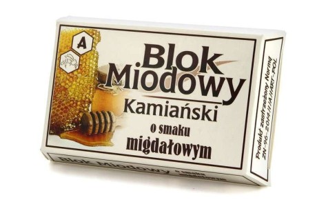 Blok Miodowy Kamiański o smaku Migdałowym 100g
