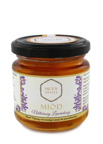 Miód Nektarowy Lawendowy 250g Miody Świata