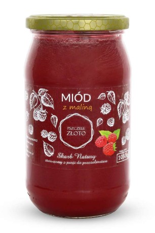 Miód z maliną 1,05 kg