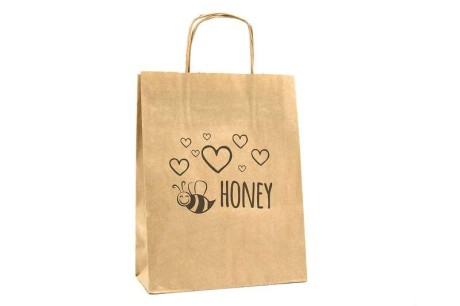 Torba papierowa duża Honey pakiet 10szt