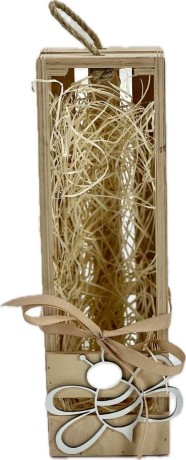 Skrzynka ozdobna na 1 butelkę 0,75l ażur