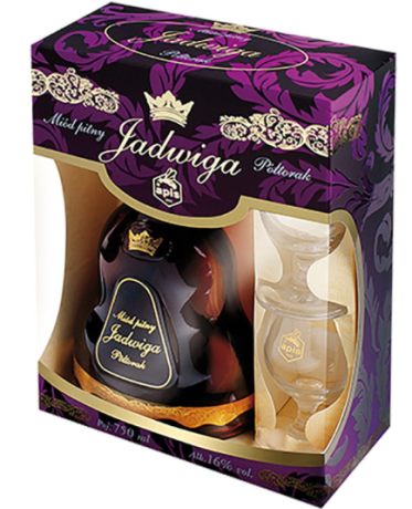 Zestaw Jadwiga 0,75 Karafka+2 kieliszki karton