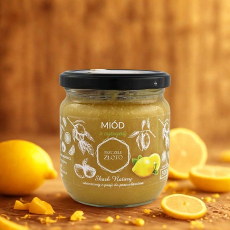 Miód z cytryną 0,5 kg
