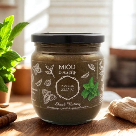 Miód z miętą 0,5kg