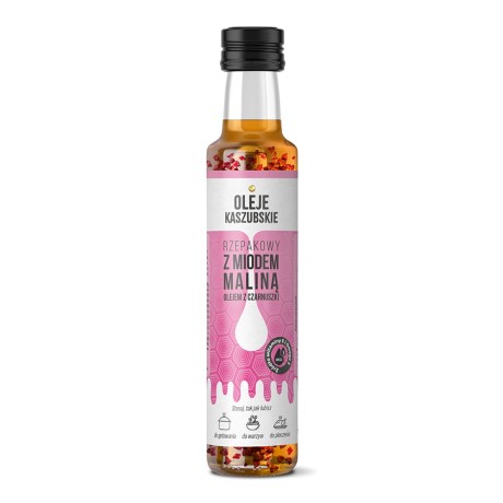 Olej rzepakowy z miodem, maliną i czarnuszką 250ml