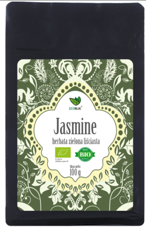 Herbata zielona liściasta JASMINE 100g
