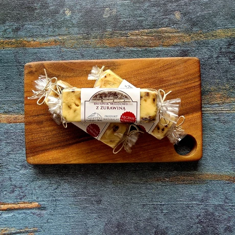 Batonik miodowy z żurawiną 80g