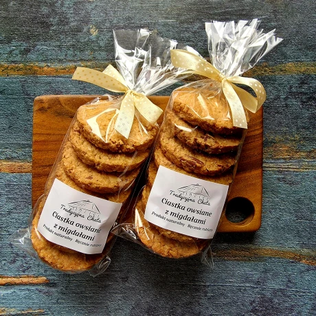 Ciastka owsiane z migdałami 170g