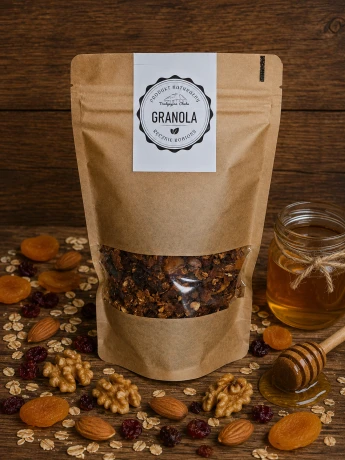Granola (kasza, migdały, kakao) 320g