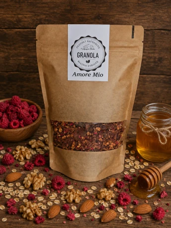 Granola słodzona miodem Amore Mio 320g