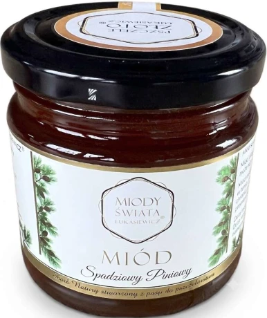 Miód spadziowy piniowy 250g, Miody Świata Łukasiewicz®