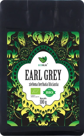 Herbata zielona liściasta EARL GREY 100g