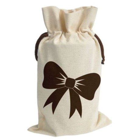 Woreczek ekologiczny na 1 słoik 900 ml lub 500 ml z kokardką