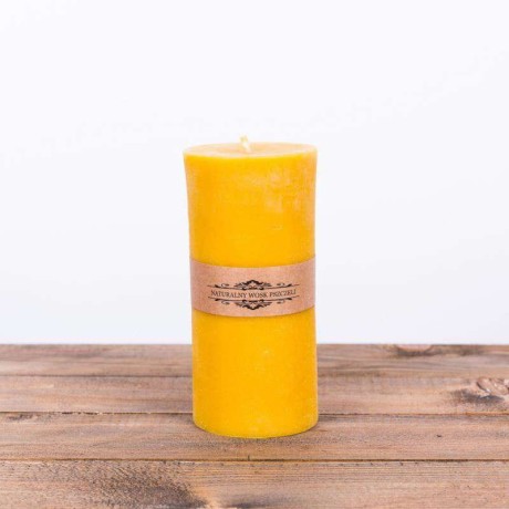 Świeca z wosku - WALEC DUŻY (wys 17 / fi 8)