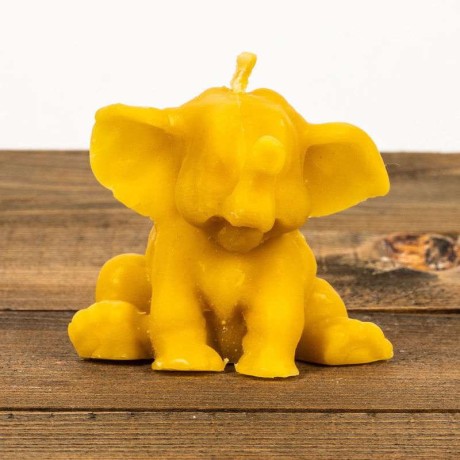 Świeca woskowa Słonik Duży