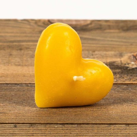 Świeca woskowa serce pływające naturalna