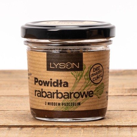 Powidła miód gryczany z rabarbarem 100g