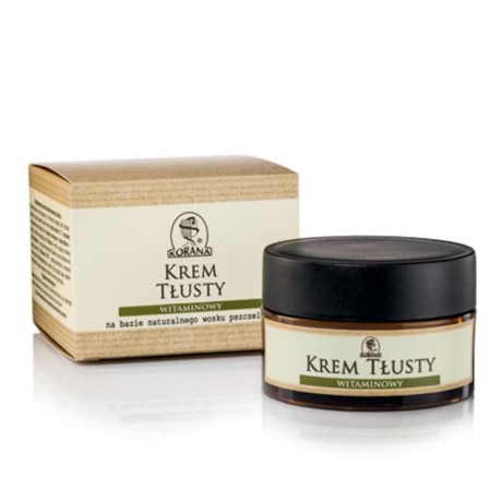 Krem tłusty witaminowy na bazie naturalnego wosku pszczelego