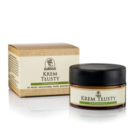 Krem tłusty z wit. F na bazie naturalnego wosku pszczelego